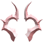 Pink Serrated Horns