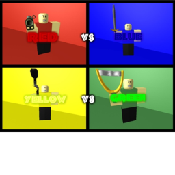 Red vs Blue vs Green vs Yelloow