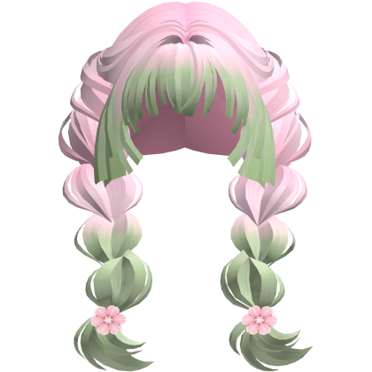 ♡ Mitsuri Kanroji's Pink & Green Sakura Braids