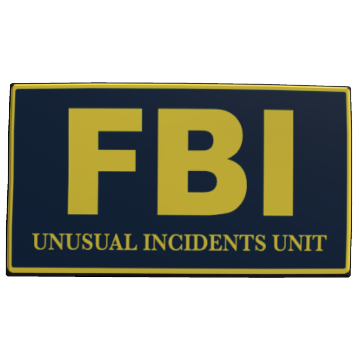 FBI: Unusual Incidents Unit Vest Patch