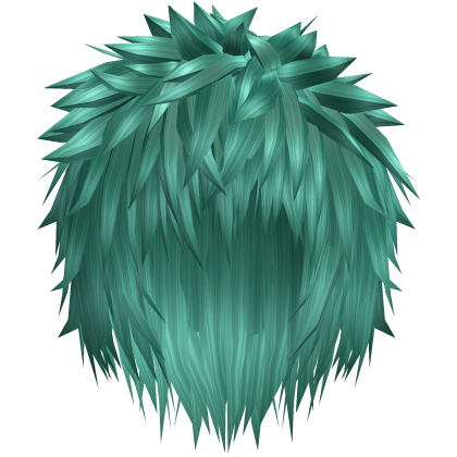 Teal Messy Anime Spiky Gothic Emo Boy Hair Roblox item