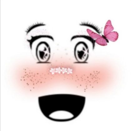Cute anime face Roblox decal