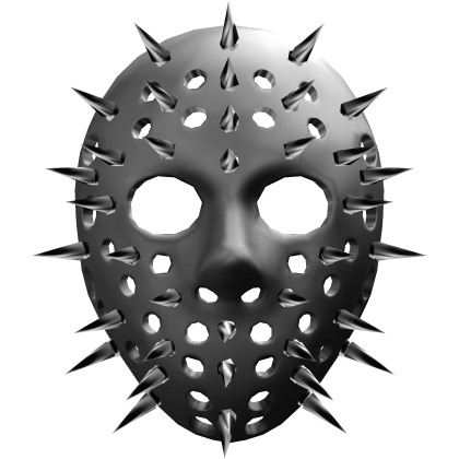 2000s Spiked Halloween Hockey Mask (Silver) Roblox item