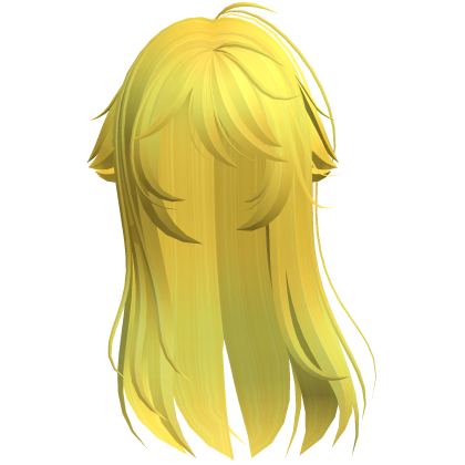 Yellow Shy Moe Cat Girl Windy Whispy Hair