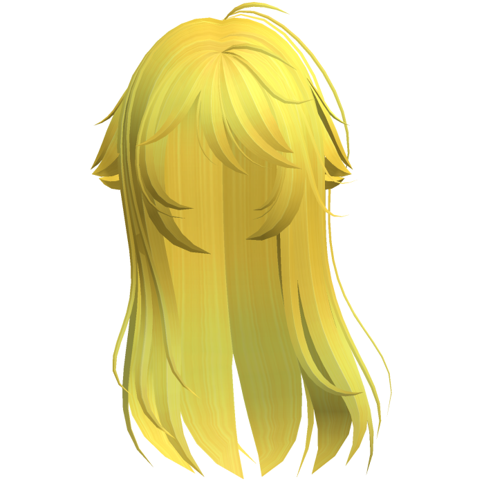Yellow Shy Moe Cat Girl Windy Whispy Hair