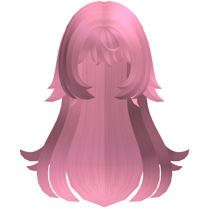 pink moe wispy spiky fluff long hair