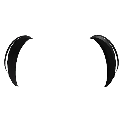 ♡ : black hair pigtails Roblox item