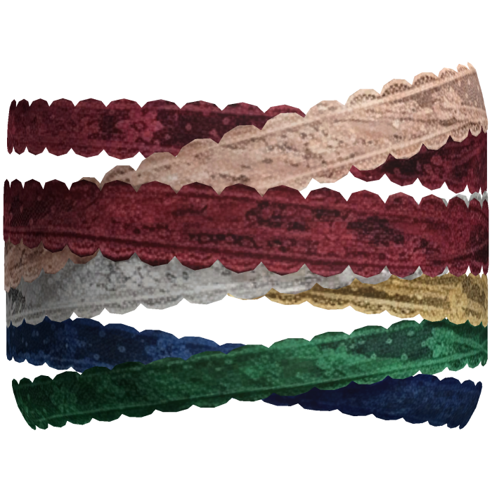 Lace Bandage Face Wrap - Vintage Rainbow