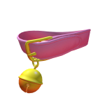 (3.0) Pink Oversized Gold Bell Collar