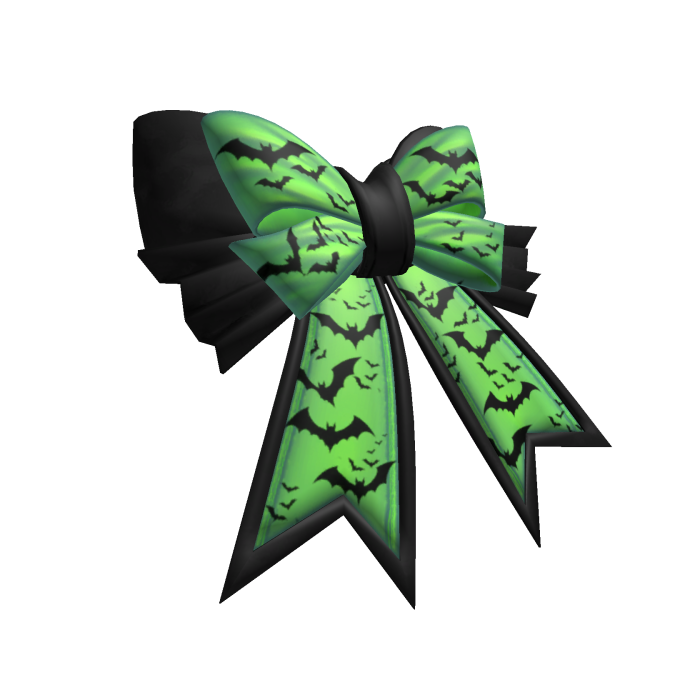 Halloween bow hairclip [Black/green]