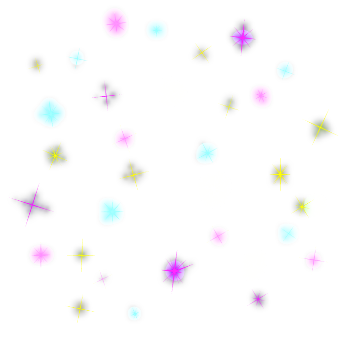 Glowing Sparkle Emissive Neon Rainbow Aura