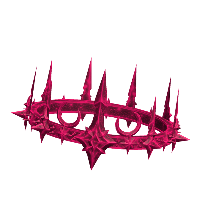Hot Pink Stellar Hollow Crescent Crown