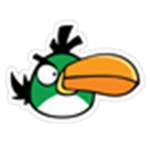 green angry bird fans
