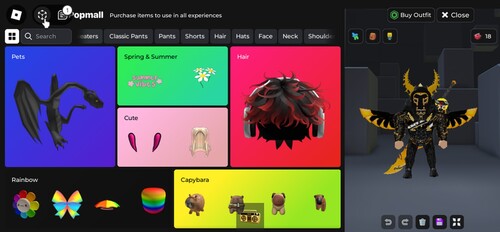 CATALOGO AVATAR ITEM BUYER 1