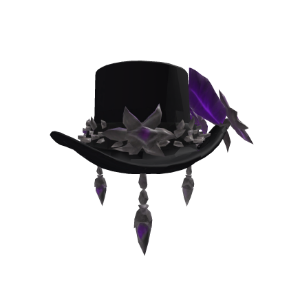 Black Purple Top Hat Roblox item