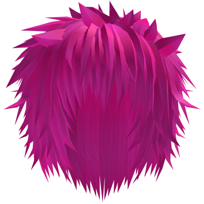 Neon Pink Messy Anime Spiky Emo Hair  Roblox item