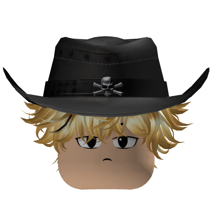 Blonde Emo Y2K Cowboy Hair