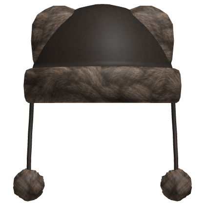 Niche Brown Beanie w Bear Ears Roblox item