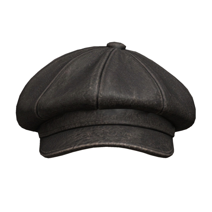 Vintage Newsboy Leather Cap