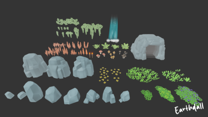 Greenleaf Collection | Stylized Low Poly Terrain preview 2