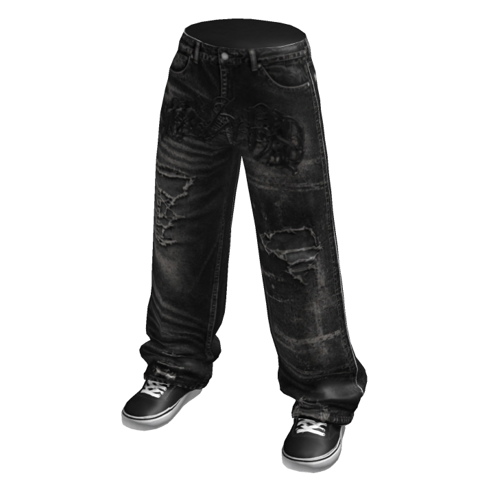 Y2K Distressed Baggy Jeans