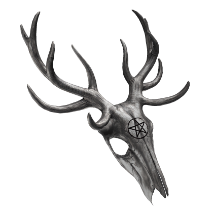 Wendigo Mask Left Hat (Monochrome)