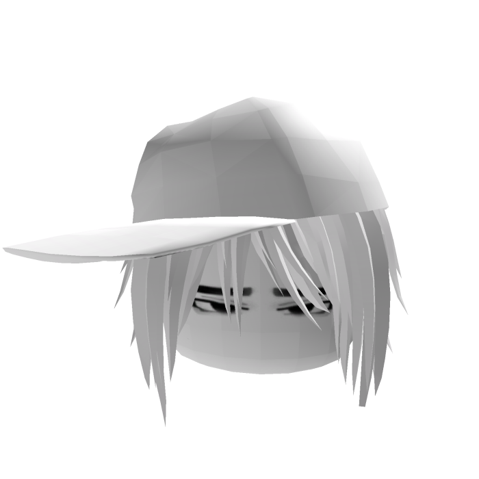 Vkei Dashie Emo White Hair White Hat