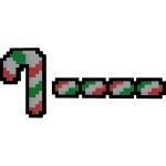 [🍬] Christmas Candy Cane 8-Bit Health Bar
