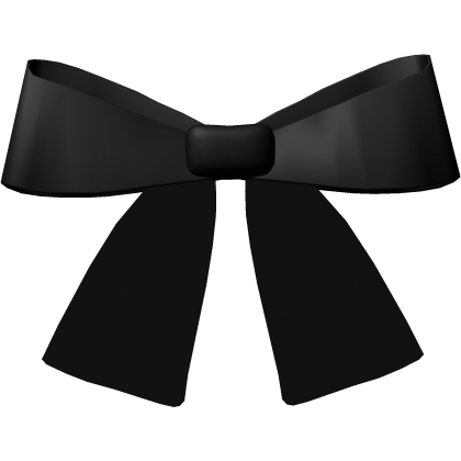 ♡ black coquette bow Roblox item