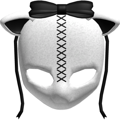 ♡ : adorable gothic lamb doll head in white/black