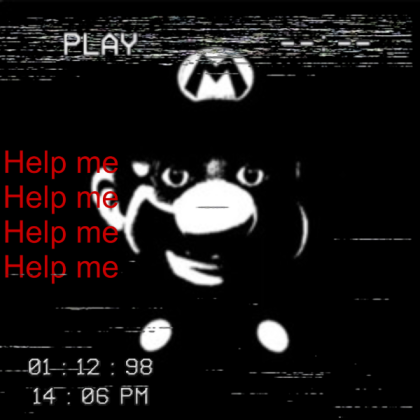 Mario analog horror momment Roblox decal