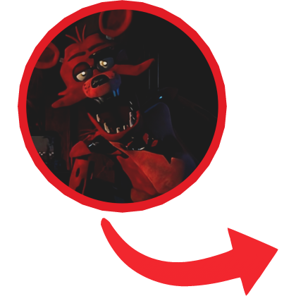 FNAF Foxy Animatronic Red Circle