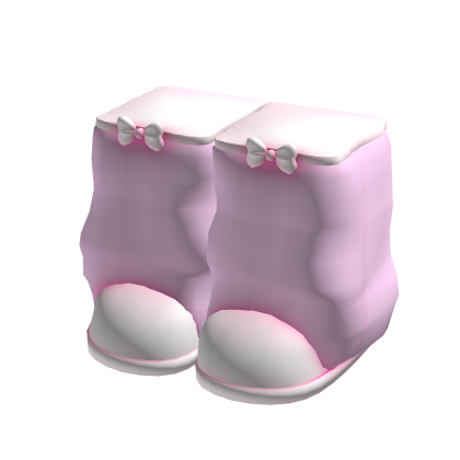Cotton Candy Pink Chunky Boots