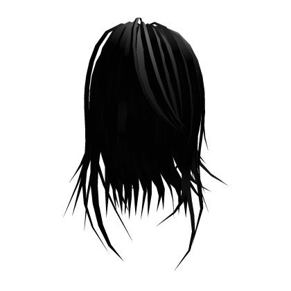 Cute hair with side-swept bangs black - h#ika