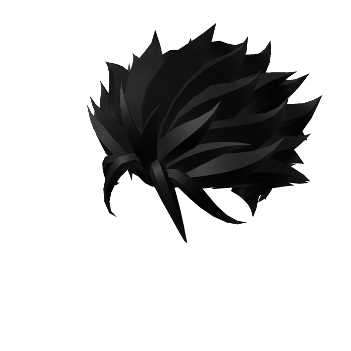 Wild Spiky Black Anime Hair