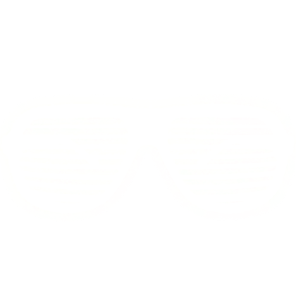 Glowing Shutter Shades (Emissive) - White