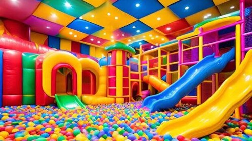 Outdoor Playground & Waterslide Gymnastics