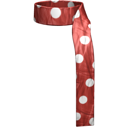 fall polkadot red fashion scarf Roblox item