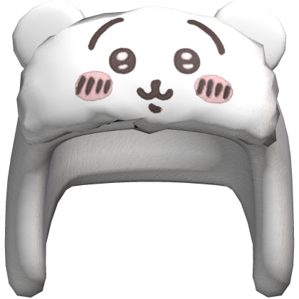 Y2K Kawaii Cute Chiiwaka Hachi Ushanka White