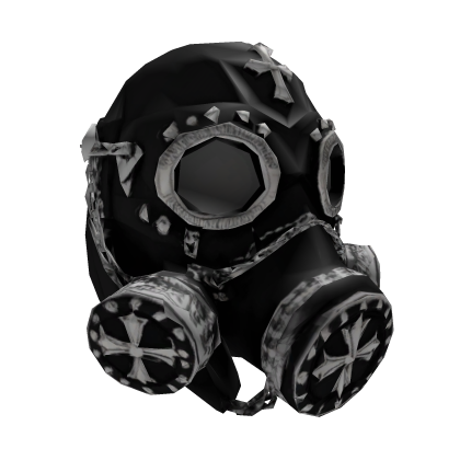 Chrome Cross Gas Mask Roblox item