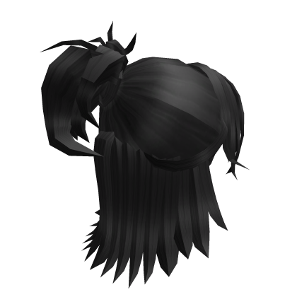 Slice of Life Anime Boy Hair in Black Roblox item