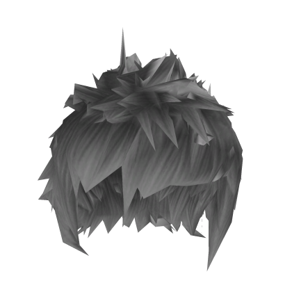 Spiky Skater 1990s Emo Gothic Messy Grey Hair Roblox item