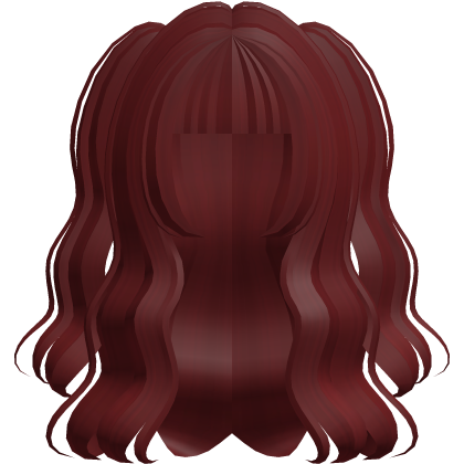 🐾 sweet long curly doll pigtail hair red