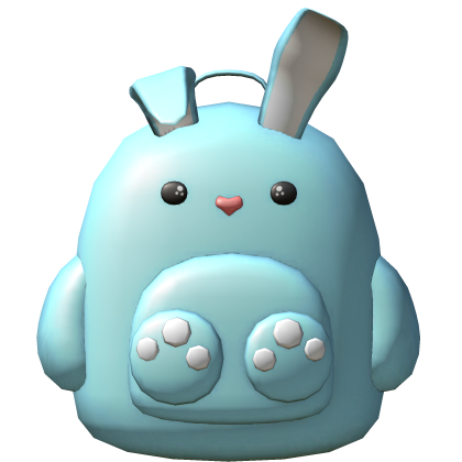 Cute Blue Bunny Backpack Roblox item