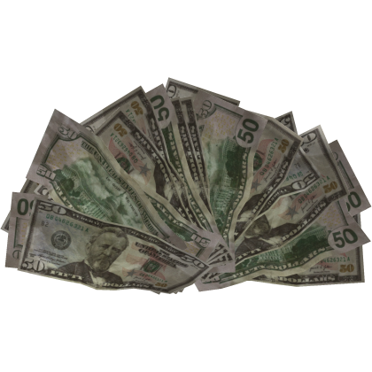 Fifty Dollar Bills Money Spread