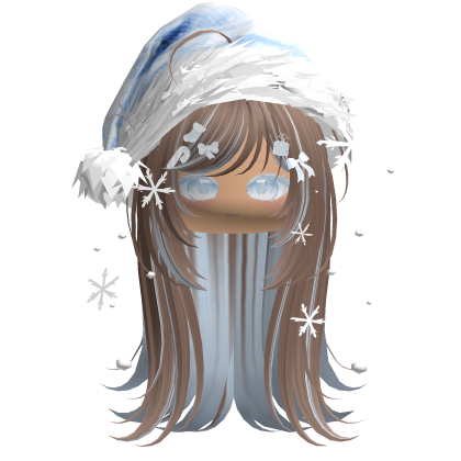 Emo Vamp Christmas Hair (Milktea&Blue)