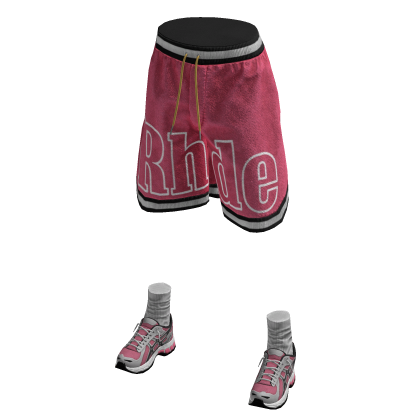 Pink Rude Shorts W/ Sics Runners