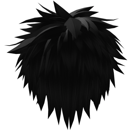 Black Spiky Messy Scene Emo Hair 29. 