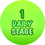 Complete 1 Daily Stage! Roblox badge thumbnail