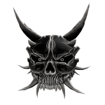 Oni White Skull Mask